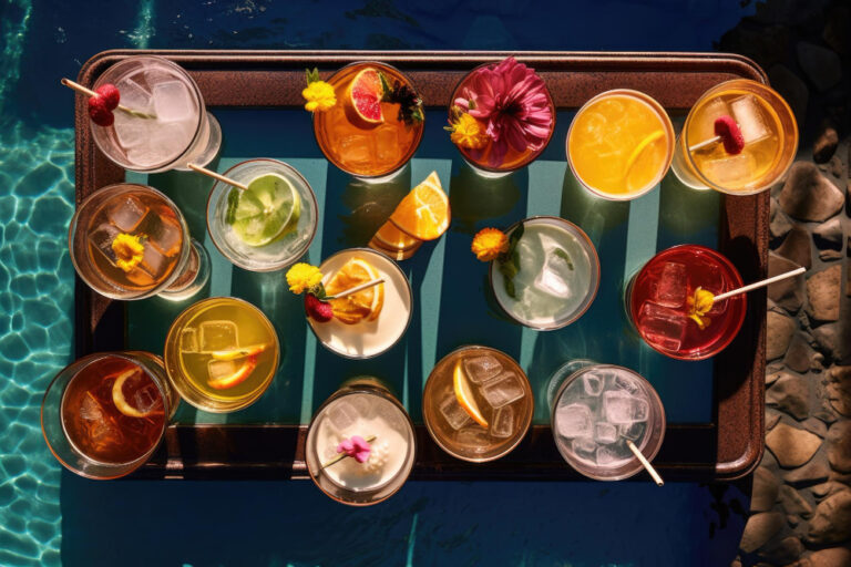 overhead-shot-assorted-cocktails-poolside-tray-created-with-generative-ai